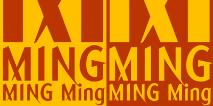 Ming Font Poster 2
