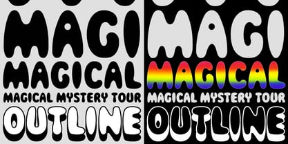 Magical Mystery Tour Font Poster 2