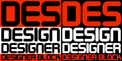 Designer Block Font Poster 2