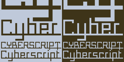 CyberScript Font Poster 2