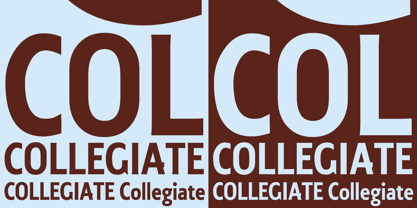 Collegiate Font Poster 2