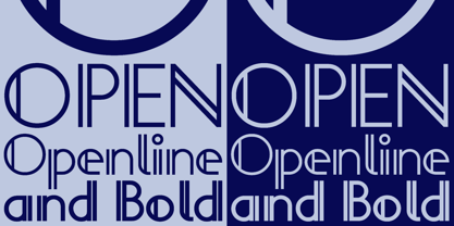 Openline Font Poster 2