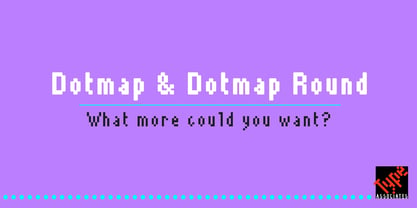 Dotmap Font Poster 2