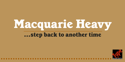 Macquarie Heavy Font Poster 2