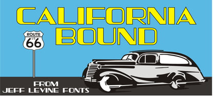 California Bound JNL Font Poster 1