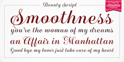 Beauty Script Font Poster 2
