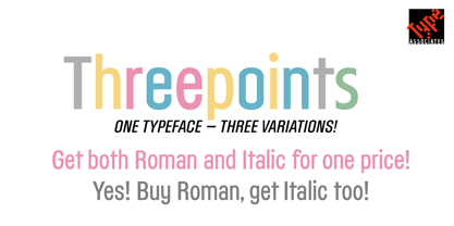Threepoints East Font Poster 5