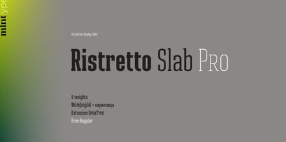 Ristretto Slab Pro Fuente Póster 1