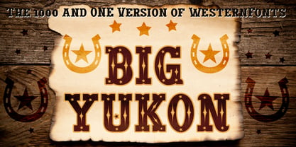 Big Yukon Font Poster 1