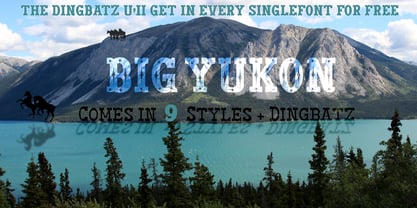 Big Yukon Font Poster 3