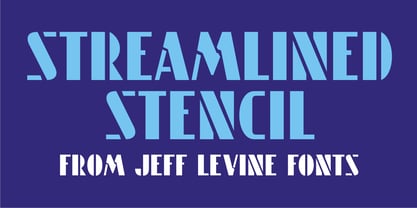 Streamlined Stencil JNL Font Poster 1