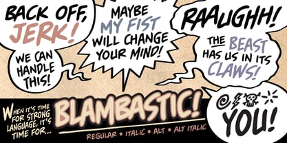 Blambastic BB Font Poster 1