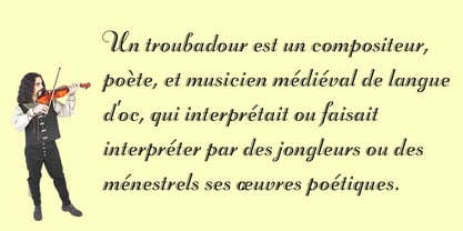 Troubadour Pro Font Poster 3