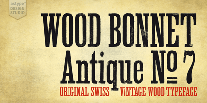 Wood Bonnet Antique No.7 Fuente Póster 1