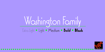 Washington Font Poster 1