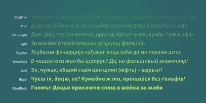 Zosimo Cyrillic Fuente Póster 4