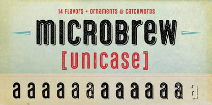 Microbrew Unicase Font Poster 1