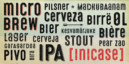 Microbrew Unicase Font Poster 3