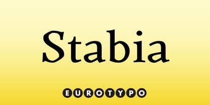 Stabia Font Poster 1