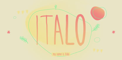 Italo Font Poster 1