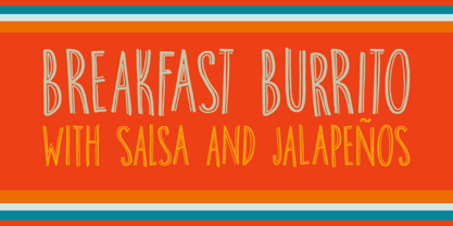 Breakfast Burrito Font Poster 1