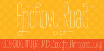 Anchovy Road Font Poster 4