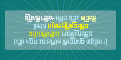 Gumblery Font Poster 5