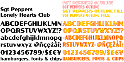 Sgt Peppers Font Poster 4