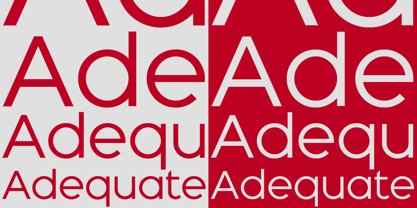 Adequate Font Poster 1