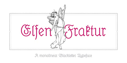 Elfen Fraktur Font Poster 1