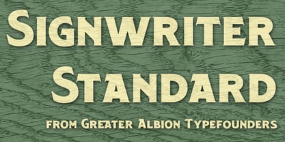 Signwriter Standard Font Poster 2
