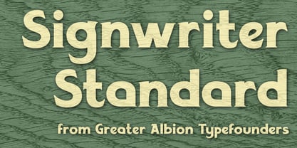 Signwriter Standard Font Poster 1