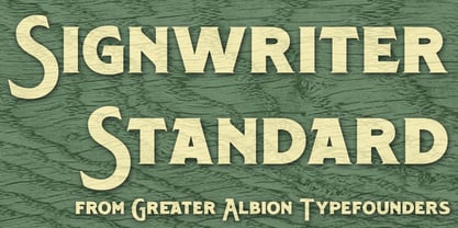 Signwriter Standard Font Poster 3