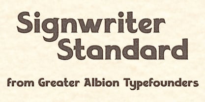 Signwriter Standard Font Poster 9