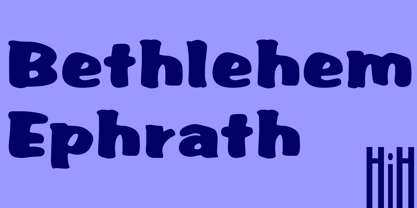 Bethléem Ephrath Police Affiche 1