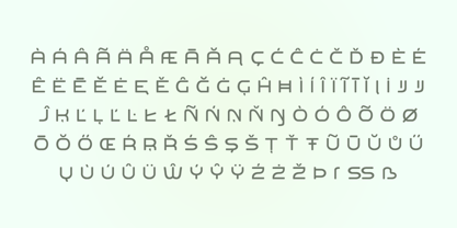 Technical Forest Font Poster 4