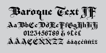 Baroque Text JF Font Poster 1