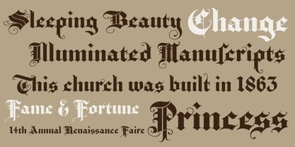Baroque Text JF Font Poster 2
