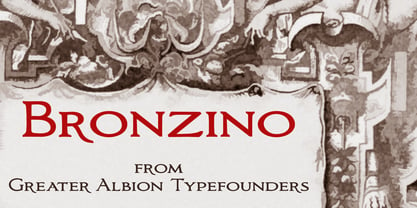 Bronzino Font Poster 4