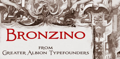 Bronzino Font Poster 3
