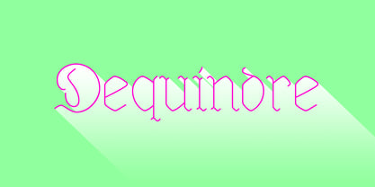 Dequindre Font Poster 1