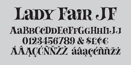 Lady Fair JF Font Poster 4