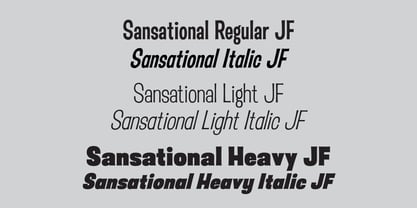 Sansational JF Pro Font Poster 1