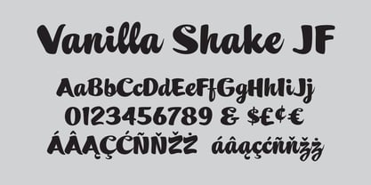 Vanilla Shake JF Font Poster 3
