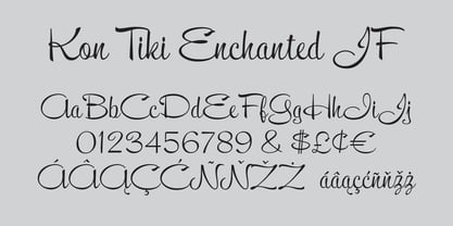 Kon Tiki Enchanted JF Font Poster 1