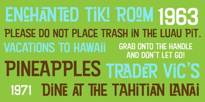 Kon Tiki Aloha JF Font Poster 3