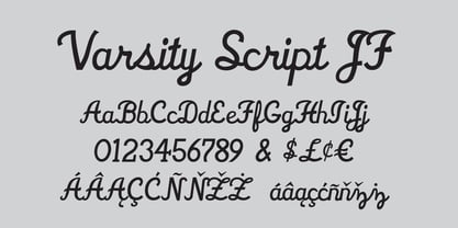Varsity Script JF Font Poster 1