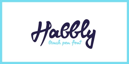 Habbly Font Poster 1