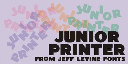 Junior Printer JNL Font Poster 1