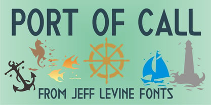 Port Of Call JNL Font Poster 1